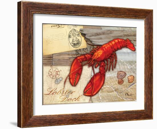 Fresh Catch Lobster-Paul Brent-Framed Art Print