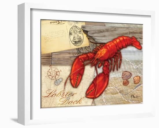 Fresh Catch Lobster-Paul Brent-Framed Art Print