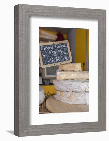 Fresh cheese, Bayeux, Normandy, France-Lisa S. Engelbrecht-Framed Photographic Print