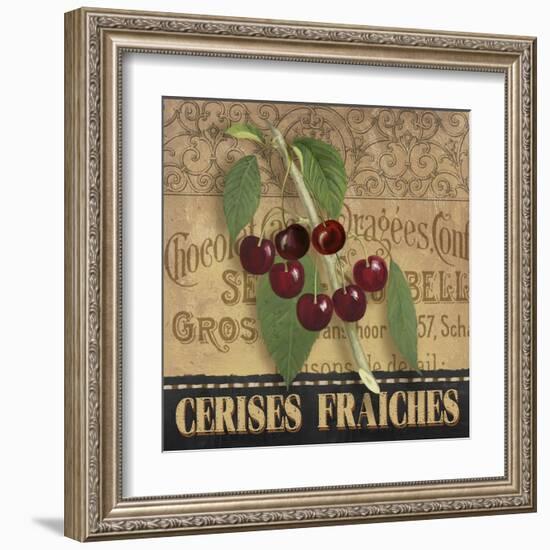 Fresh Cherries-Abby White-Framed Art Print