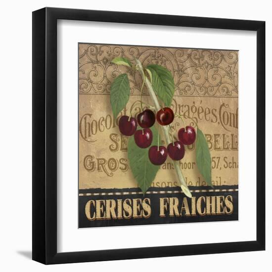 Fresh Cherries-Abby White-Framed Art Print