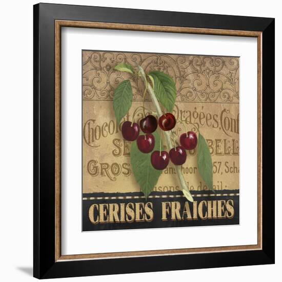 Fresh Cherries-Abby White-Framed Art Print