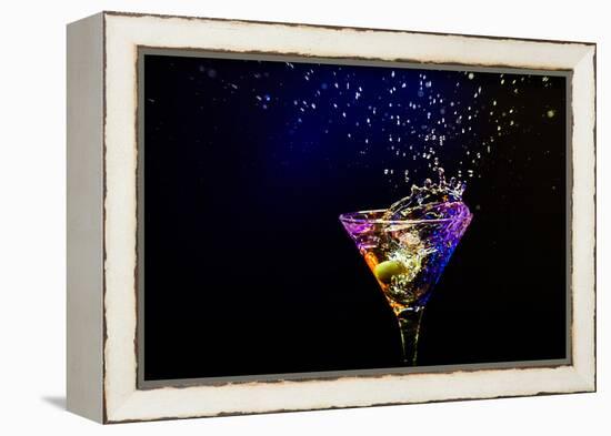 Fresh Coctail On The Black Background-goinyk-Framed Premier Image Canvas