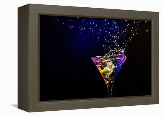 Fresh Coctail On The Black Background-goinyk-Framed Premier Image Canvas