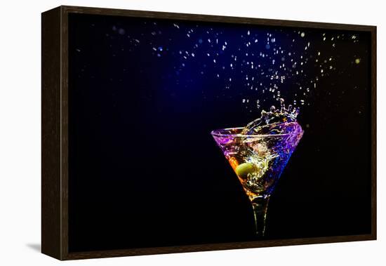 Fresh Coctail On The Black Background-goinyk-Framed Premier Image Canvas