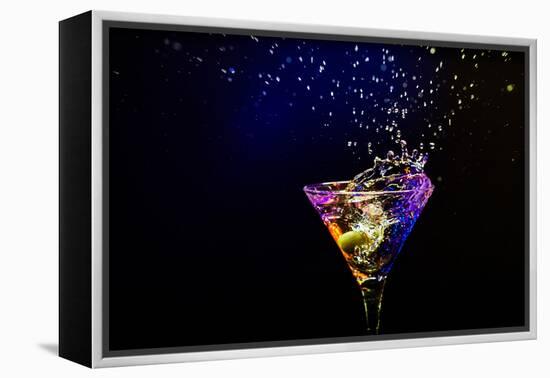 Fresh Coctail On The Black Background-goinyk-Framed Premier Image Canvas