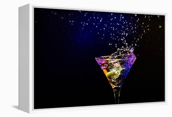 Fresh Coctail On The Black Background-goinyk-Framed Premier Image Canvas