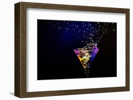 Fresh Coctail On The Black Background-goinyk-Framed Photographic Print