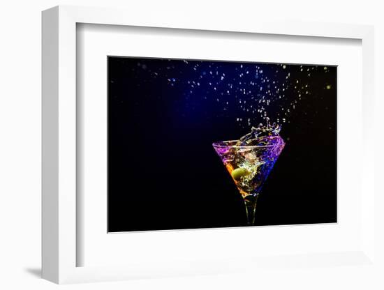 Fresh Coctail On The Black Background-goinyk-Framed Photographic Print