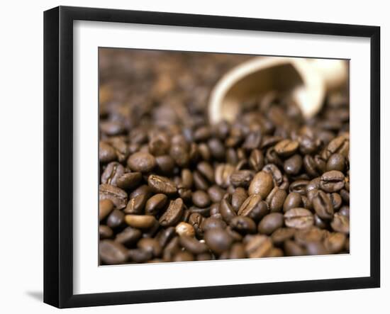 Fresh Coffee Beans Out of the Bag-Steven Morris-Framed Photographic Print