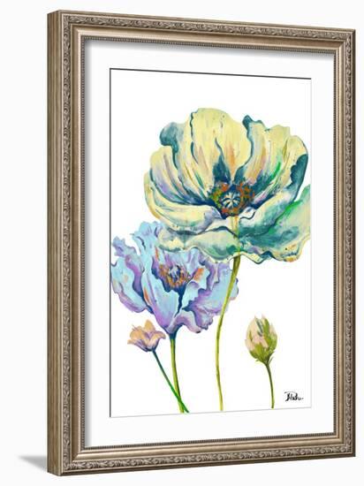 Fresh Colored Poppies II-Patricia Pinto-Framed Art Print