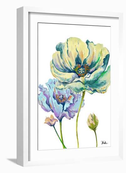 Fresh Colored Poppies II-Patricia Pinto-Framed Art Print