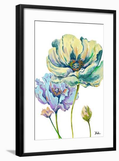 Fresh Colored Poppies II-Patricia Pinto-Framed Art Print