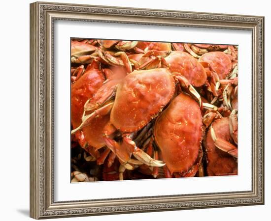 Fresh Crab in Pike Street Market, Seattle, Washington, USA-Janis Miglavs-Framed Photographic Print