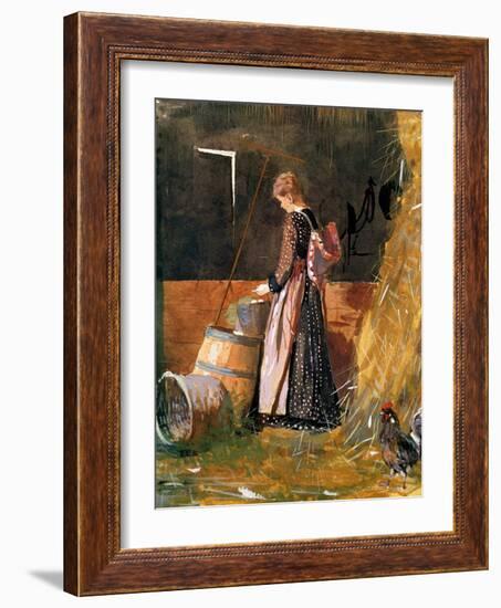 Fresh Eggs, 1874-Winslow Homer-Framed Giclee Print