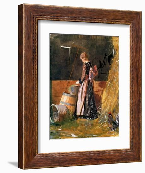 Fresh Eggs, 1874-Winslow Homer-Framed Giclee Print