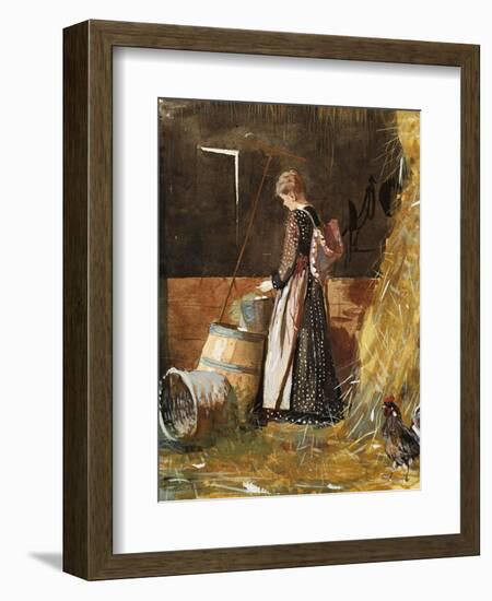 Fresh Eggs, 1874-Winslow Homer-Framed Giclee Print