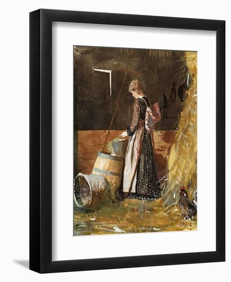 Fresh Eggs, 1874-Winslow Homer-Framed Giclee Print