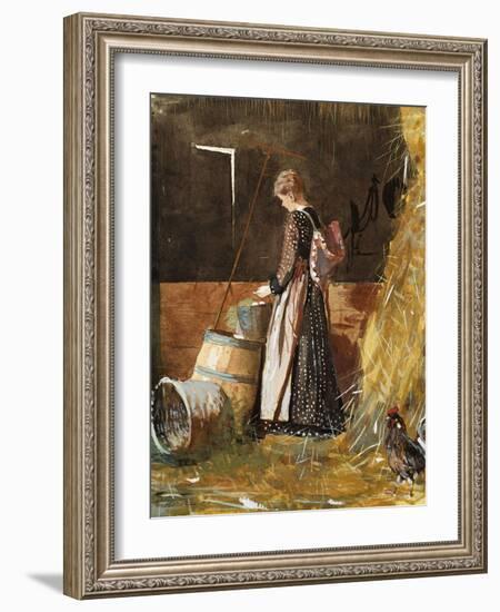 Fresh Eggs, 1874-Winslow Homer-Framed Giclee Print