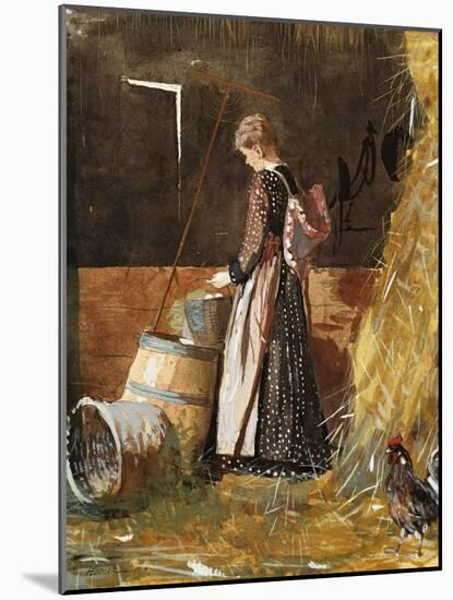 Fresh Eggs, 1874-Winslow Homer-Mounted Giclee Print