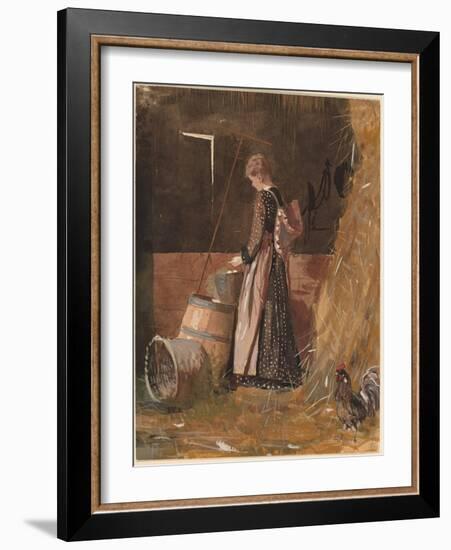 Fresh Eggs, 1874-Winslow Homer-Framed Giclee Print