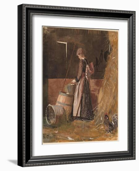 Fresh Eggs, 1874-Winslow Homer-Framed Giclee Print