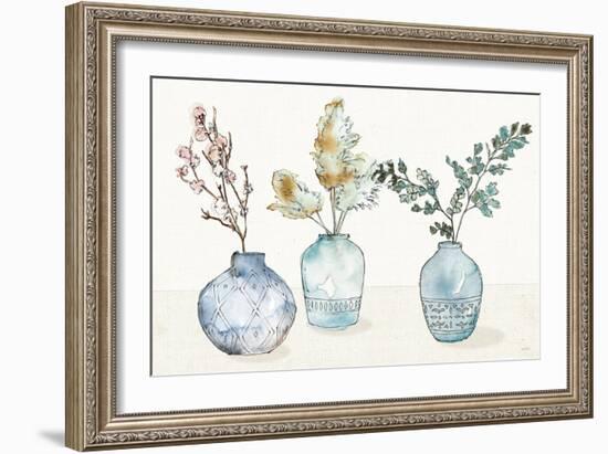 Fresh Farmhouse I Blue-Anne Tavoletti-Framed Art Print