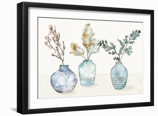 Fresh Farmhouse I Blue-Anne Tavoletti-Framed Art Print