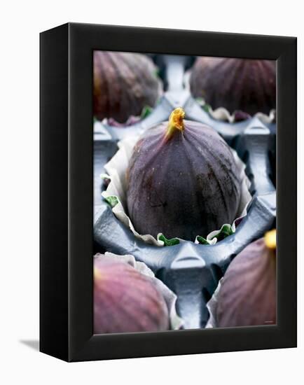 Fresh Figs in Paper Cases in Cardboard Packaging-Herbert Lehmann-Framed Premier Image Canvas