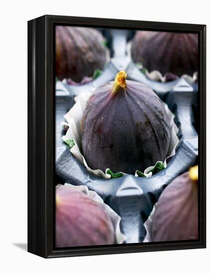 Fresh Figs in Paper Cases in Cardboard Packaging-Herbert Lehmann-Framed Premier Image Canvas