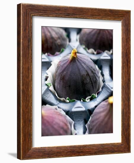 Fresh Figs in Paper Cases in Cardboard Packaging-Herbert Lehmann-Framed Photographic Print