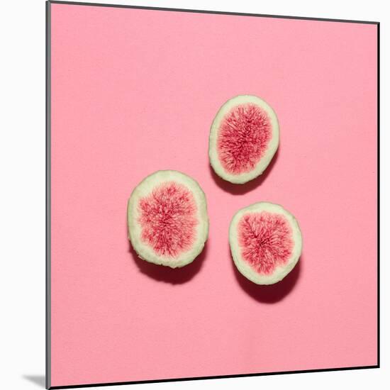 Fresh Figs on Pink Background.Vanilla Fashion Style-Evgeniya Porechenskaya-Mounted Photographic Print