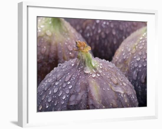 Fresh Figs with Drops of Water-Chris Schäfer-Framed Photographic Print