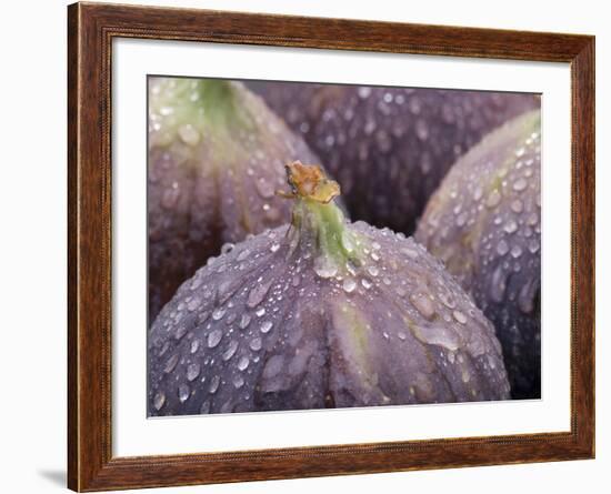 Fresh Figs with Drops of Water-Chris Schäfer-Framed Photographic Print