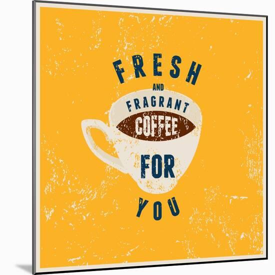 Fresh Fragrant Coffee-ZOO BY-Mounted Art Print