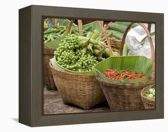 Fresh Fruit and Vegetable Market, Khon Kaen, Isan, Thailand-Gavriel Jecan-Framed Premier Image Canvas