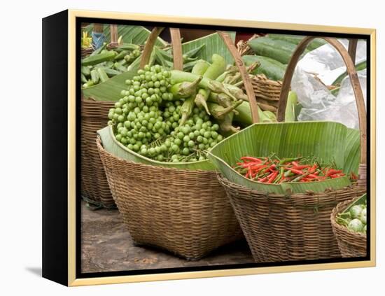 Fresh Fruit and Vegetable Market, Khon Kaen, Isan, Thailand-Gavriel Jecan-Framed Premier Image Canvas
