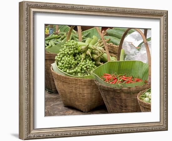 Fresh Fruit and Vegetable Market, Khon Kaen, Isan, Thailand-Gavriel Jecan-Framed Photographic Print