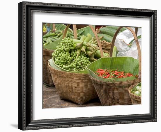 Fresh Fruit and Vegetable Market, Khon Kaen, Isan, Thailand-Gavriel Jecan-Framed Photographic Print