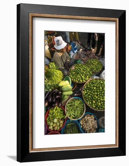 Fresh Fruit and Vegetables at Food Market, Phnom Penh, Cambodia, Indochina, Southeast Asia, Asia-Ben Pipe-Framed Photographic Print