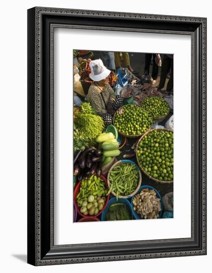 Fresh Fruit and Vegetables at Food Market, Phnom Penh, Cambodia, Indochina, Southeast Asia, Asia-Ben Pipe-Framed Photographic Print