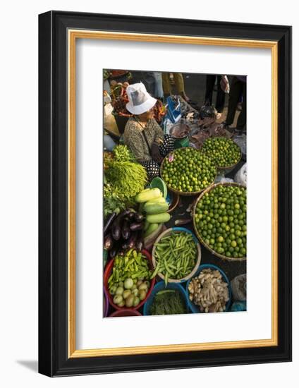 Fresh Fruit and Vegetables at Food Market, Phnom Penh, Cambodia, Indochina, Southeast Asia, Asia-Ben Pipe-Framed Photographic Print