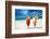 Fresh Fruit Juices on a Tropical Beach-Iakov Kalinin-Framed Photographic Print