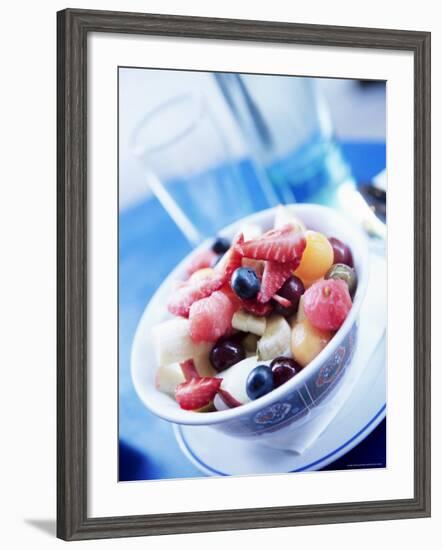 Fresh Fruit Salad in a Bowl-Yadid Levy-Framed Photographic Print