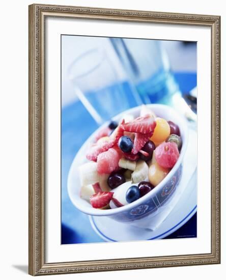 Fresh Fruit Salad in a Bowl-Yadid Levy-Framed Photographic Print