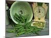 Fresh Garden Peas in an Old Colander with Old Salter Scales and Seed Packet-Michelle Garrett-Mounted Photographic Print