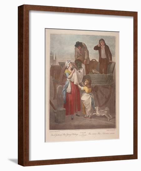 Fresh Gathered Peas Young Hastings, Cries of London, C1870-Francis Wheatley-Framed Giclee Print