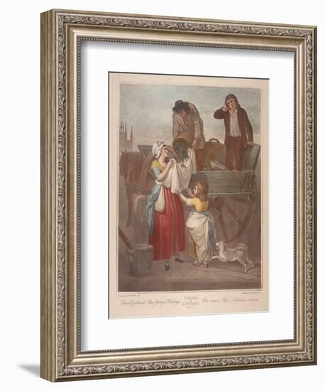 Fresh Gathered Peas Young Hastings, Cries of London, C1870-Francis Wheatley-Framed Giclee Print