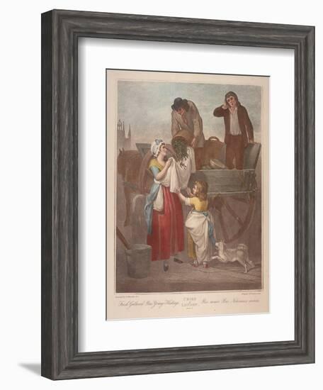 Fresh Gathered Peas Young Hastings, Cries of London, C1870-Francis Wheatley-Framed Giclee Print