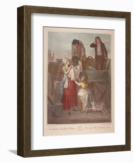 Fresh Gathered Peas Young Hastings, Cries of London, C1870-Francis Wheatley-Framed Giclee Print